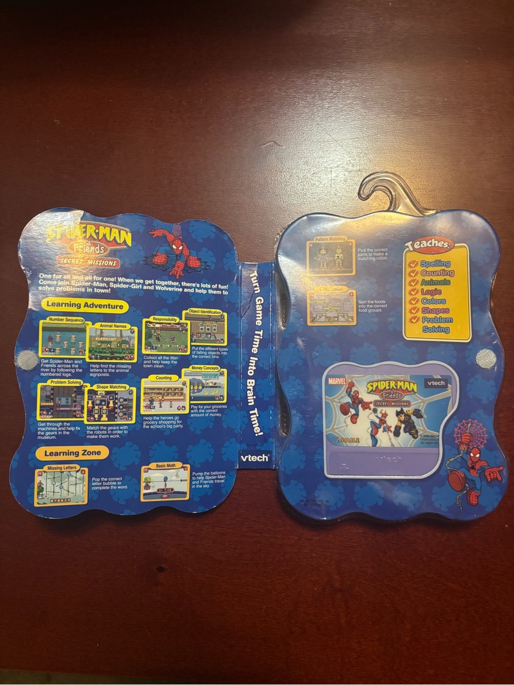 Marvel Spider-Man Handheld Learning Console in Blue